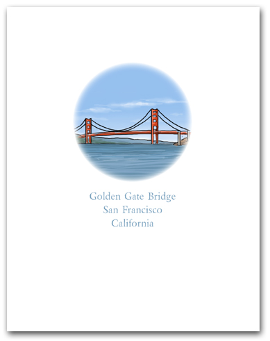 Golden Gate Bridge San Francisco California Small Vertical Larger