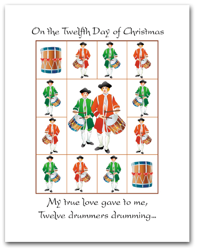 Twelve Days of Christmas Twelfth Day Larger