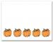 Five Pumpkins Row on Illustrated Note Cards
