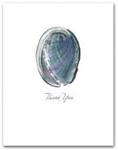 Abalone Interior Nacre Small Thank You Vertical