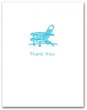 Bright Blue Adirondack Beach Chair Thank You
