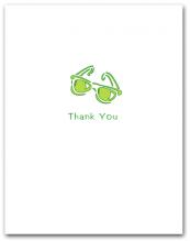 Pair Bright Green Sunglasses Thank You