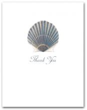Scallop Blue Small Thank You Vertical